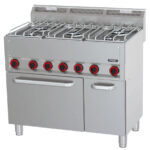 Fogão Gás 5 Bicos com Forno Elétrico Ventilado GN 1/1