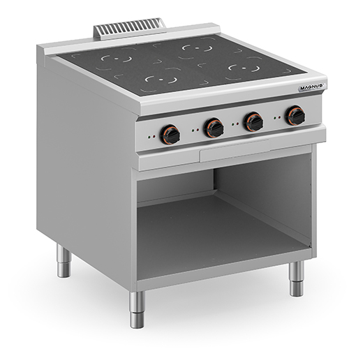 Fogão de Indução Profissional em Inox 800mm