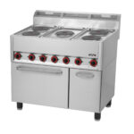 Fogão Elétrico 5 Placas com Forno Ventilado GN 1/1 - Linha 99