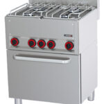 Fogão a Gás 4 Bicos com Forno Elétrico Ventilado GN 1/1
