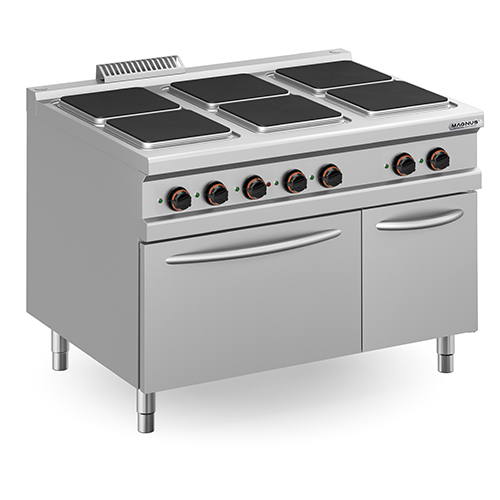 Fogão Industrial Elétrico 6 Placas c/ Forno GN2/1 - 120cm
