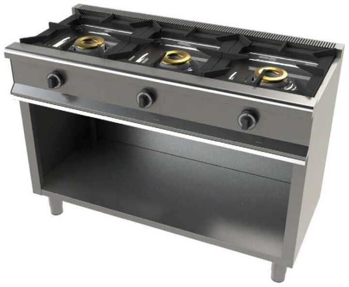 Fogão Industrial a Gás 3 Queimadores Série 550 com Forno