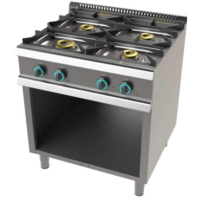 Fogão Industrial a Gás 4 Queimadores Série 900 com Forno