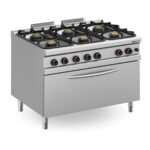 Fogão Industrial a Gás 6 Queimadores + Forno Maxi