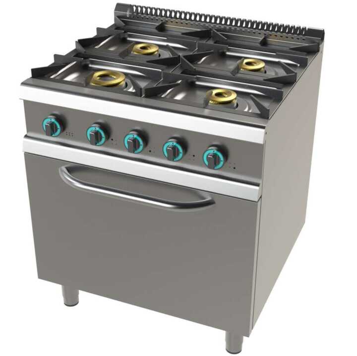 Fogão Industrial a Gás com Forno GN2/1 — Série 900