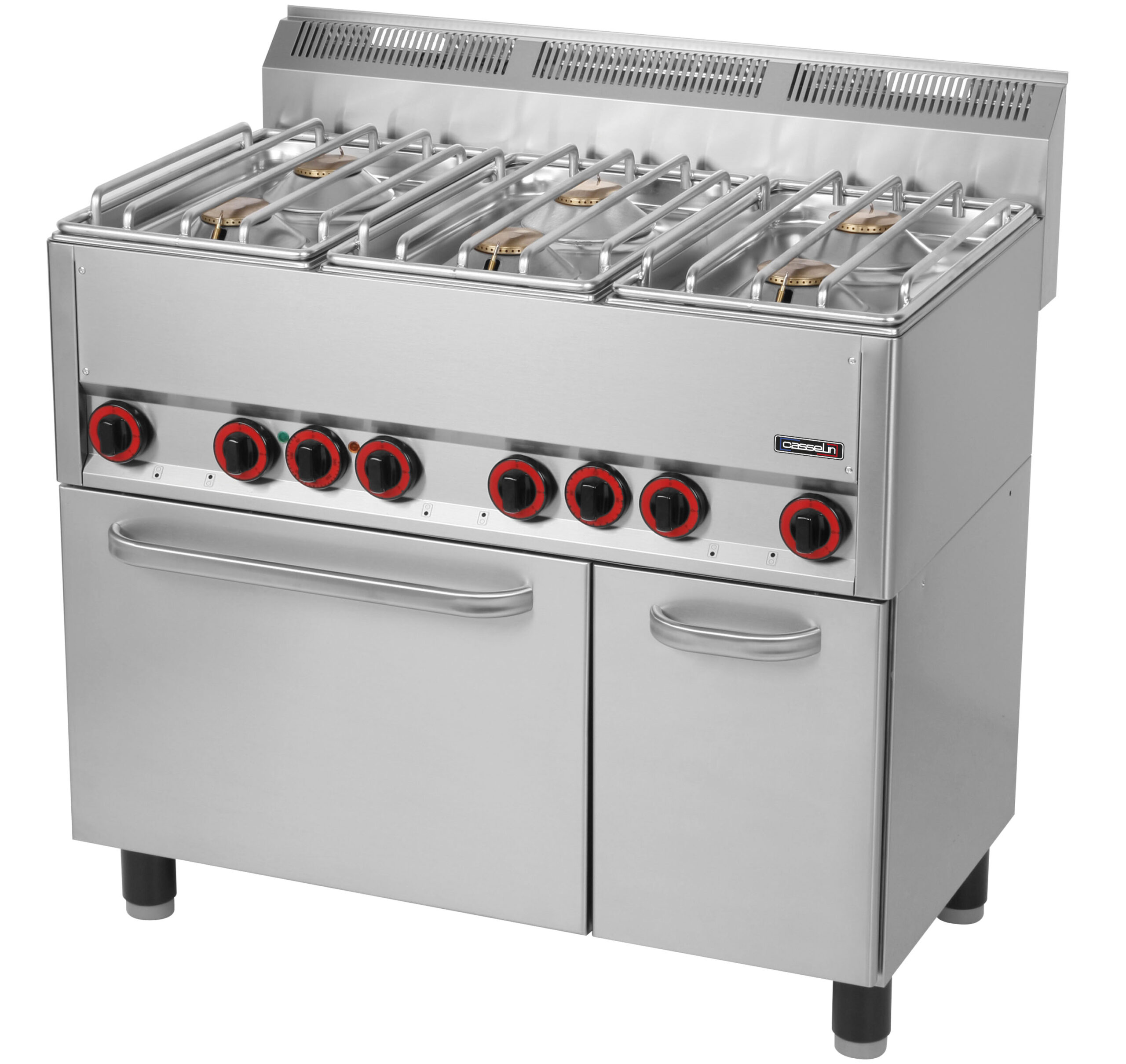 Fogão Industrial a Gás 6 Queimadores com Forno Elétrico GN 1/1