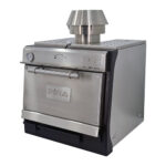 Forno a Carvão Industrial em Inox 65 kg/h - Porta Cega