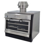 Forno a Carvão Industrial com Porta de Vidro 75 kg/h