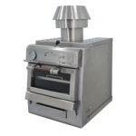Forno a Carvão c/ Porta de Vidro Elevável 30 kg/h