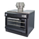 Forno a Carvão Profissional com Porta de Vidro 800x685x650mm