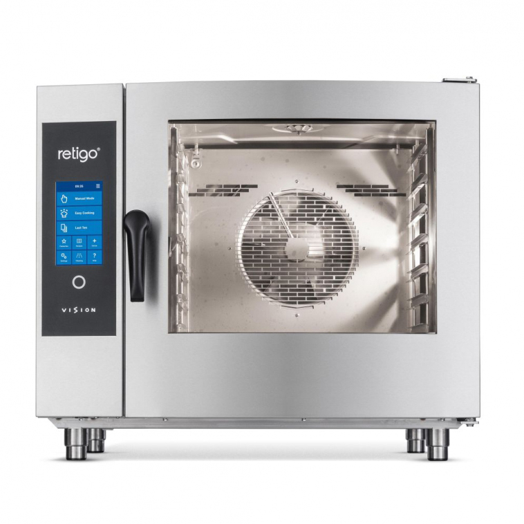 Forno Convector Misto a Gás 6x GN1/1 Industrial