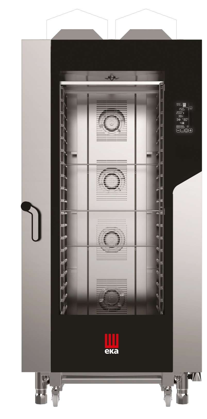 Forno Convetor a Gás Profissional BLACK MASK 20 Tabuleiros GN 1/1