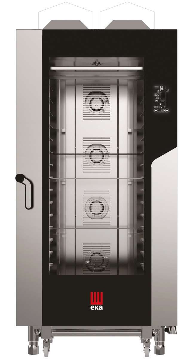 Forno Convetor a Gás BLACK MASK 16 Tabuleiros 600x400 mm