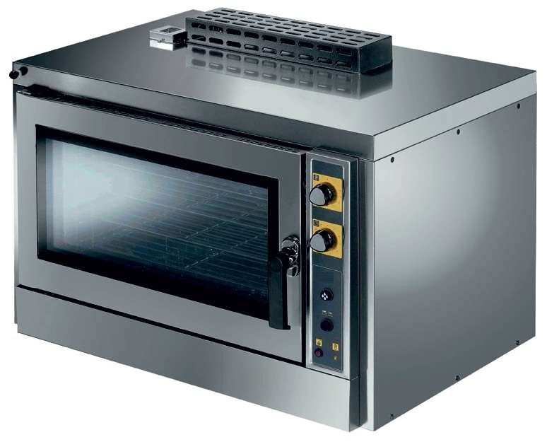 Forno a Gás de Convecção com Humidificação GN1/1 5 Tabuleiros