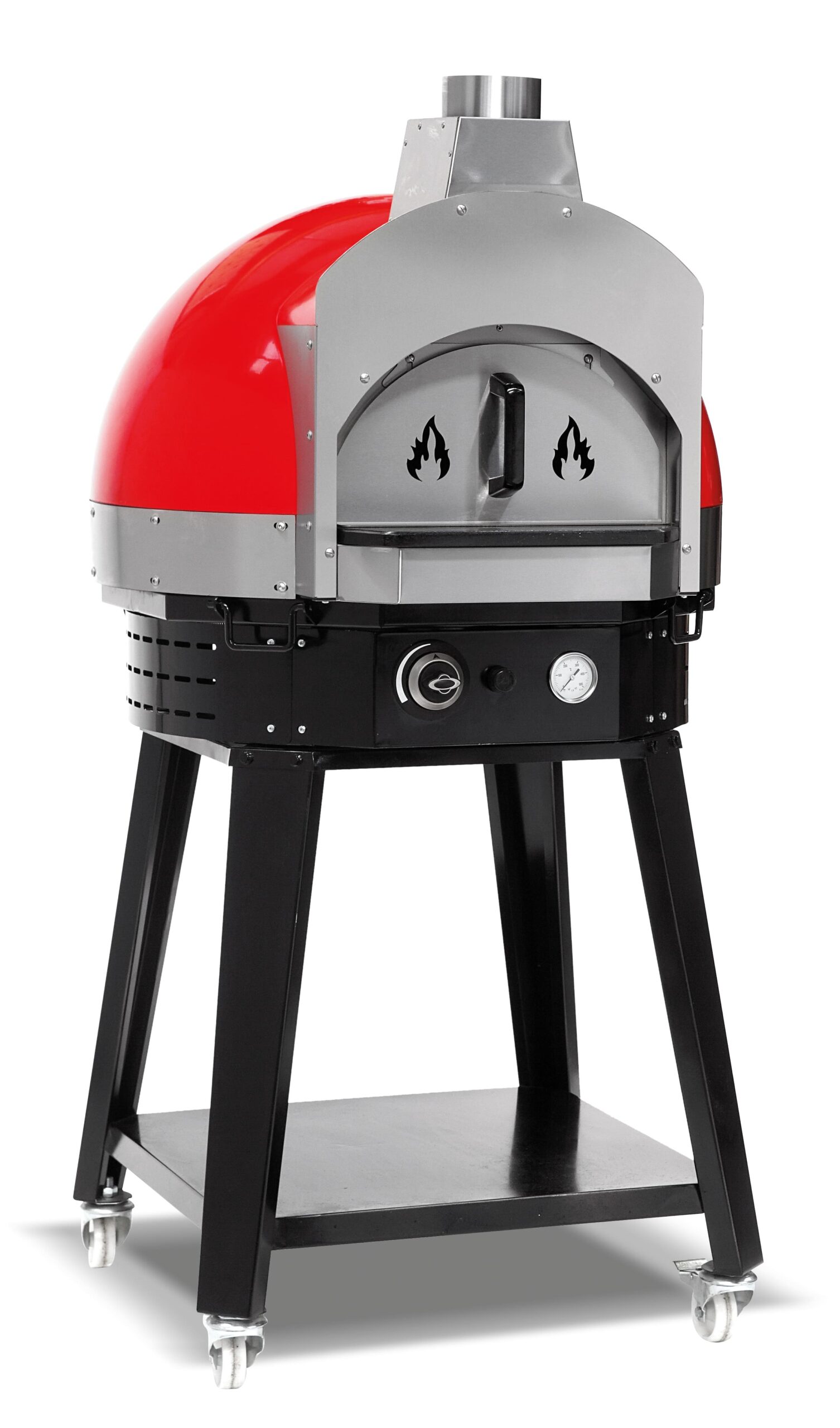 Forno de Pizza a Gás com Base de Pedra ø700mm