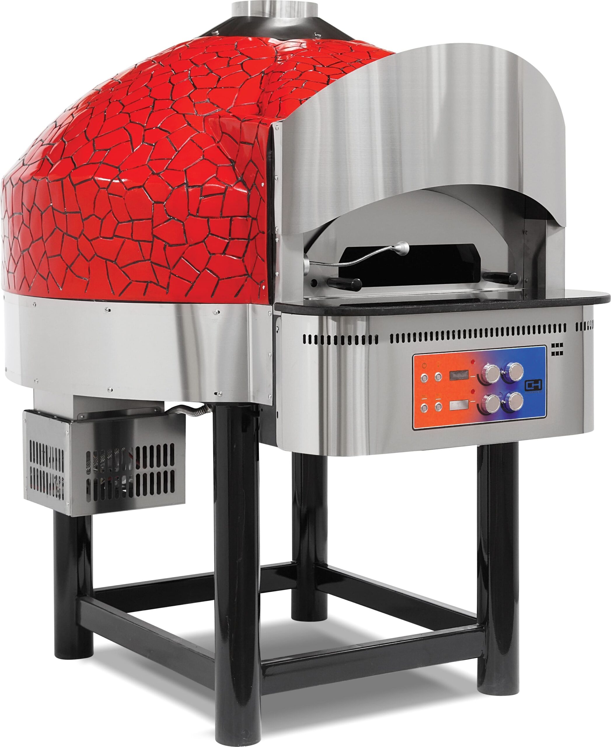 Forno de Pizza a Gás 9 Pizzas Ø300mm com Base Fixa