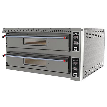 Forno Elétrico de Pizzas Profissional, 2 Câmaras, 105x105 cm