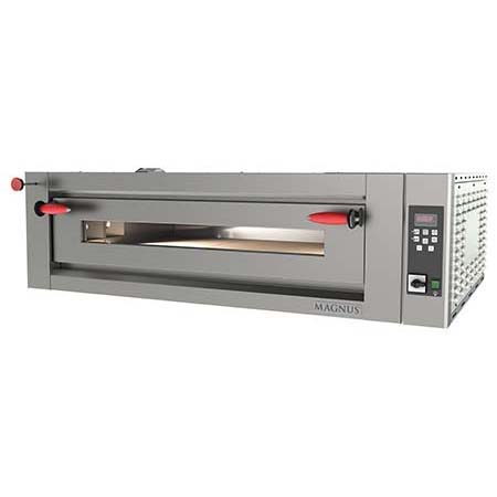 Forno de Pizza Elétrico Digital c/ Câmara Refratária 6 Pizzas (Ø34cm)