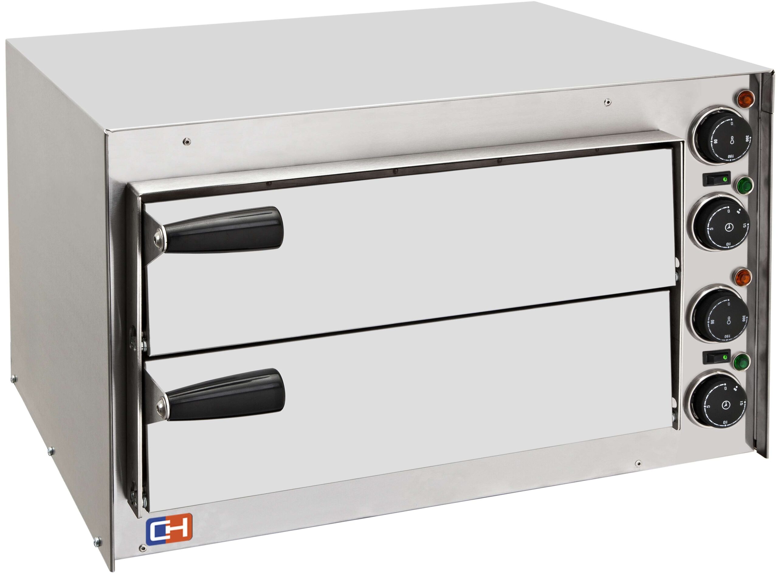 Forno de Pizza Elétrico Compacto 2x Ø35cm