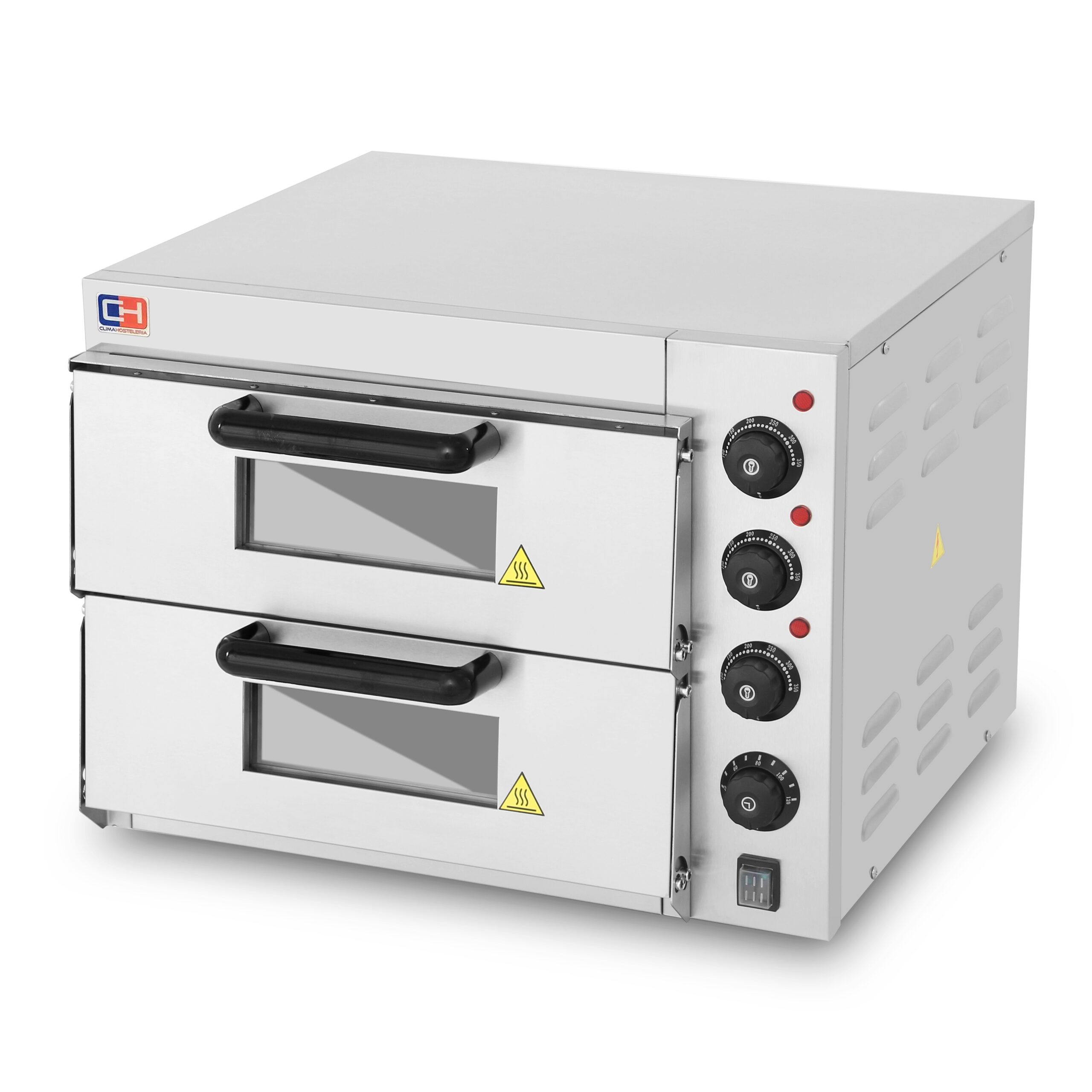 Forno de Pizza Elétrico Compacto 2 Câmaras Ø 40 cm