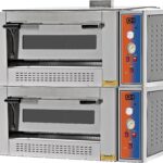 Forno Industrial a Gás para Pizza, 9+9 pizzas Ø 30cm