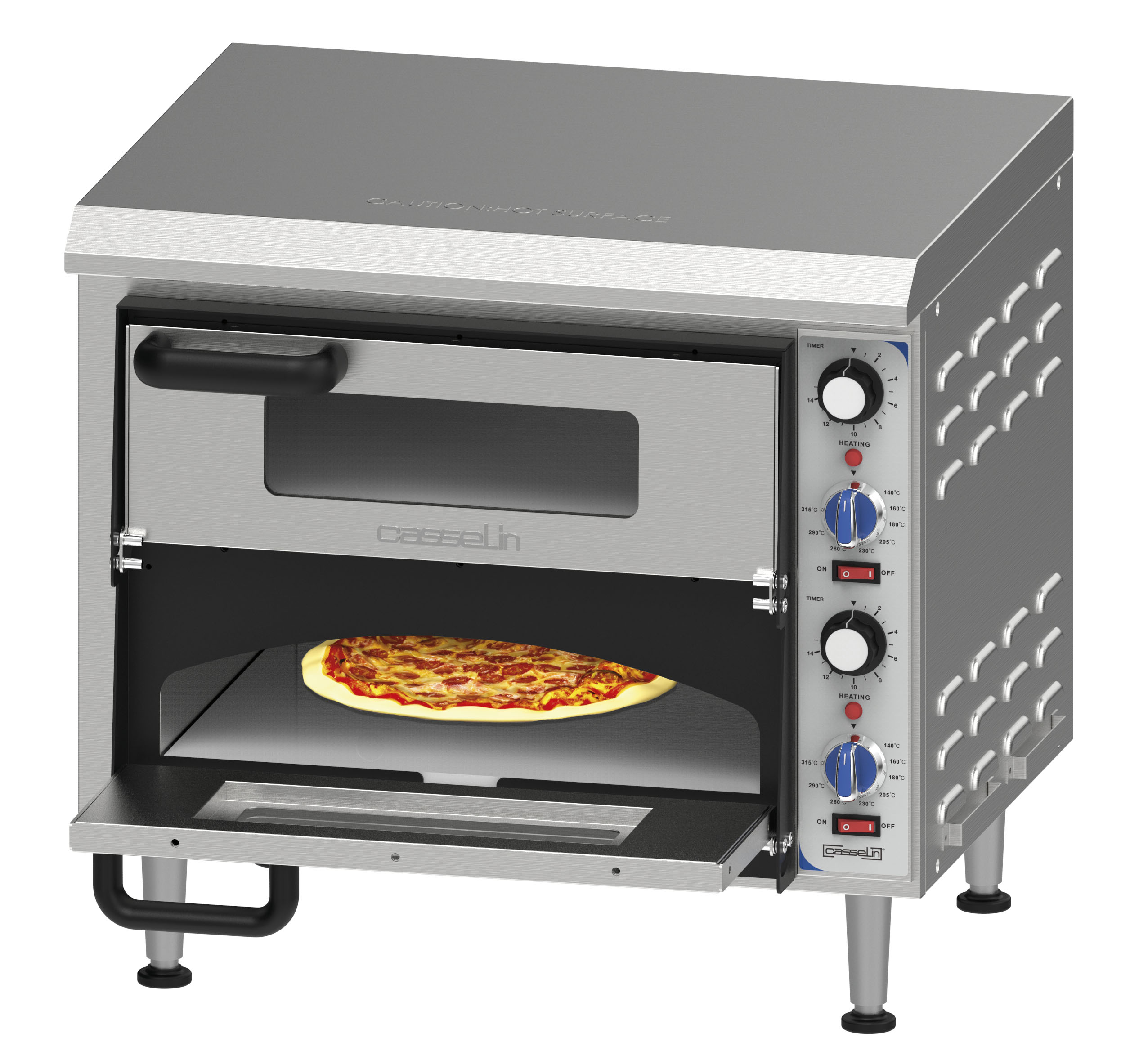 Forno de Pizza Elétrico 2 Câmaras 35 cm