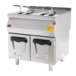 Fritadeira Industrial a Gás Dupla 16+16L Linha 700