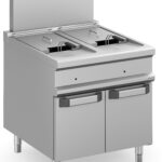 Fritadeira Industrial a Gás 2 Cubas 18+18L Linha 900