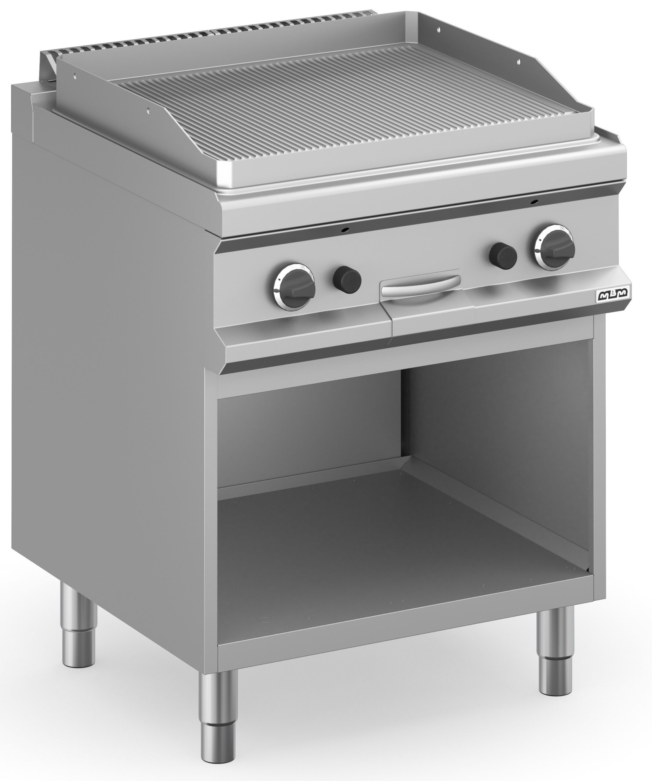 Fry-Top a Gás com Placa Ranhurada e Móvel Fechado 70 cm