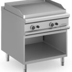 Fry-Top a Gás Estriado Aço Retificado 80cm com Armário Linha 900