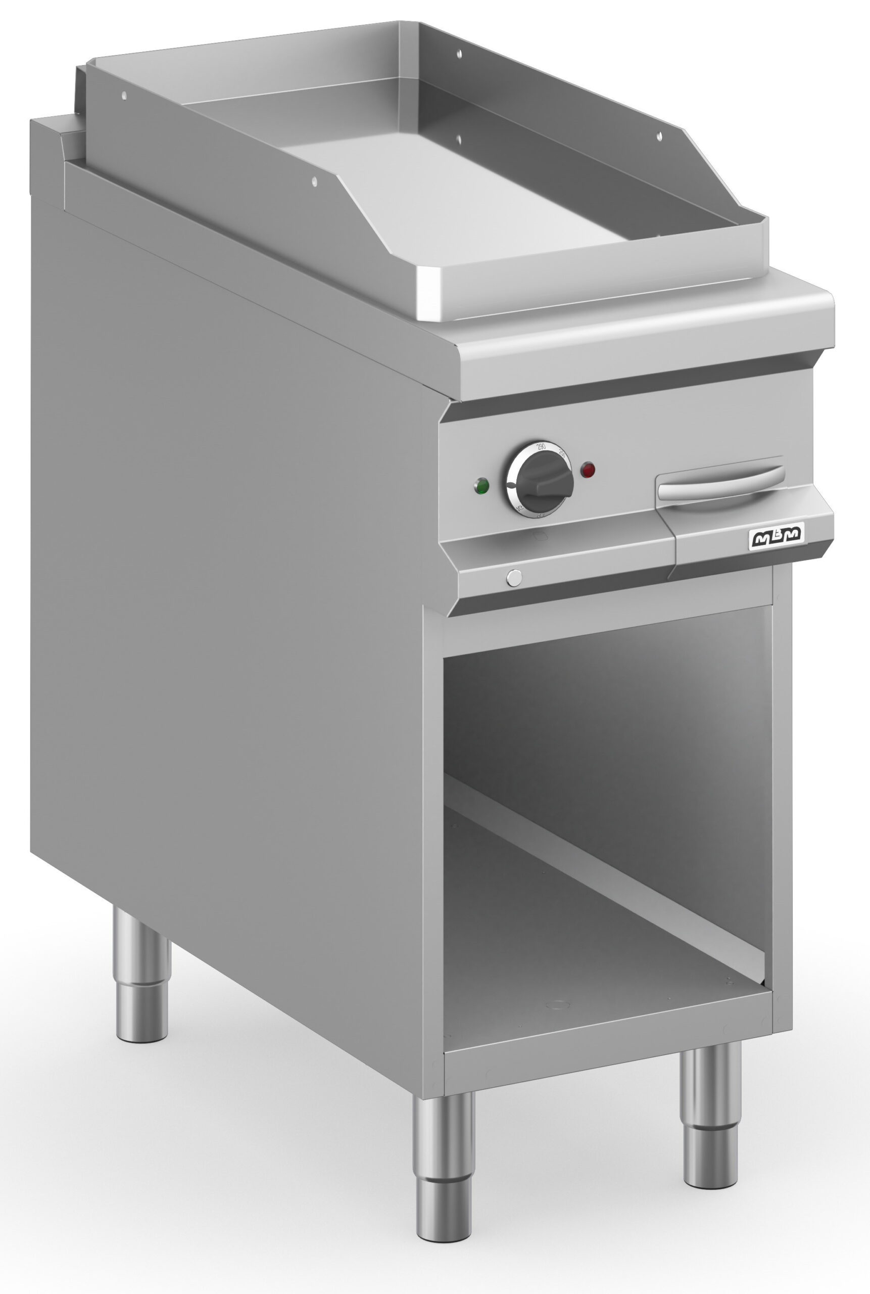 Fry-Top Elétrico Liso Cromado 40 cm c/ Armário