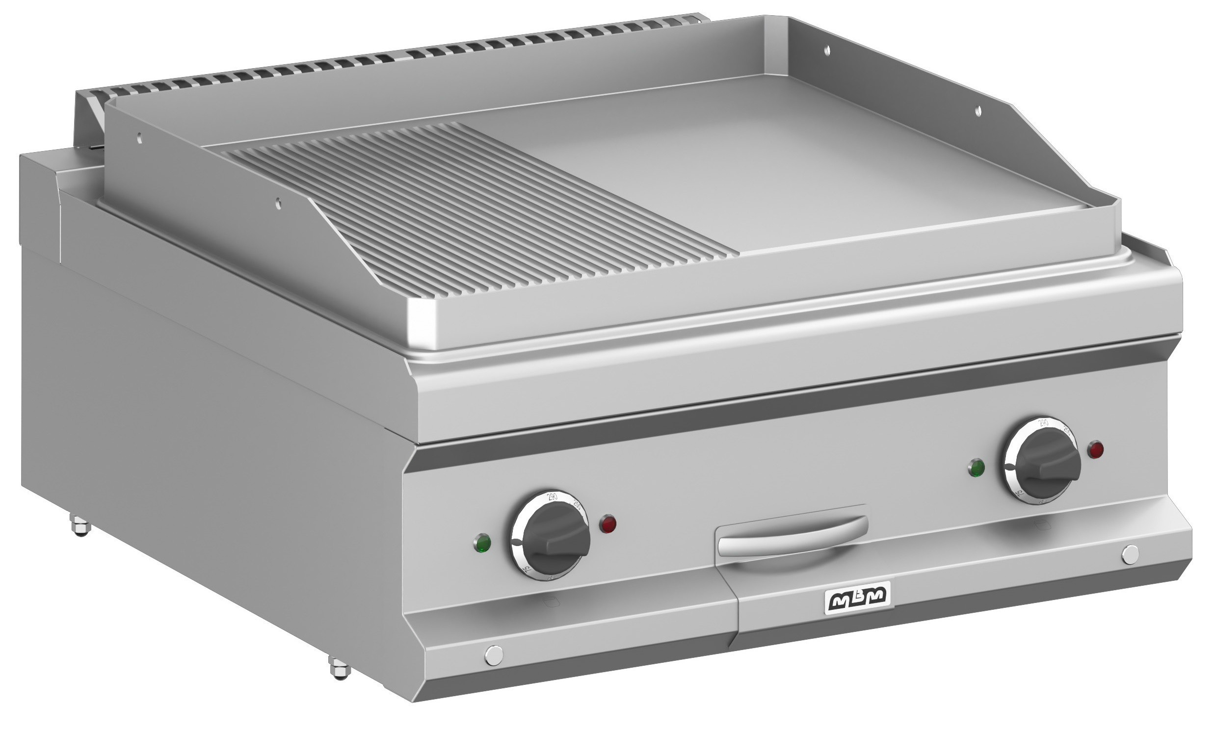 Fry-Top Elétrico Ranurado 8kW 70cm Sobremesa Linha 700