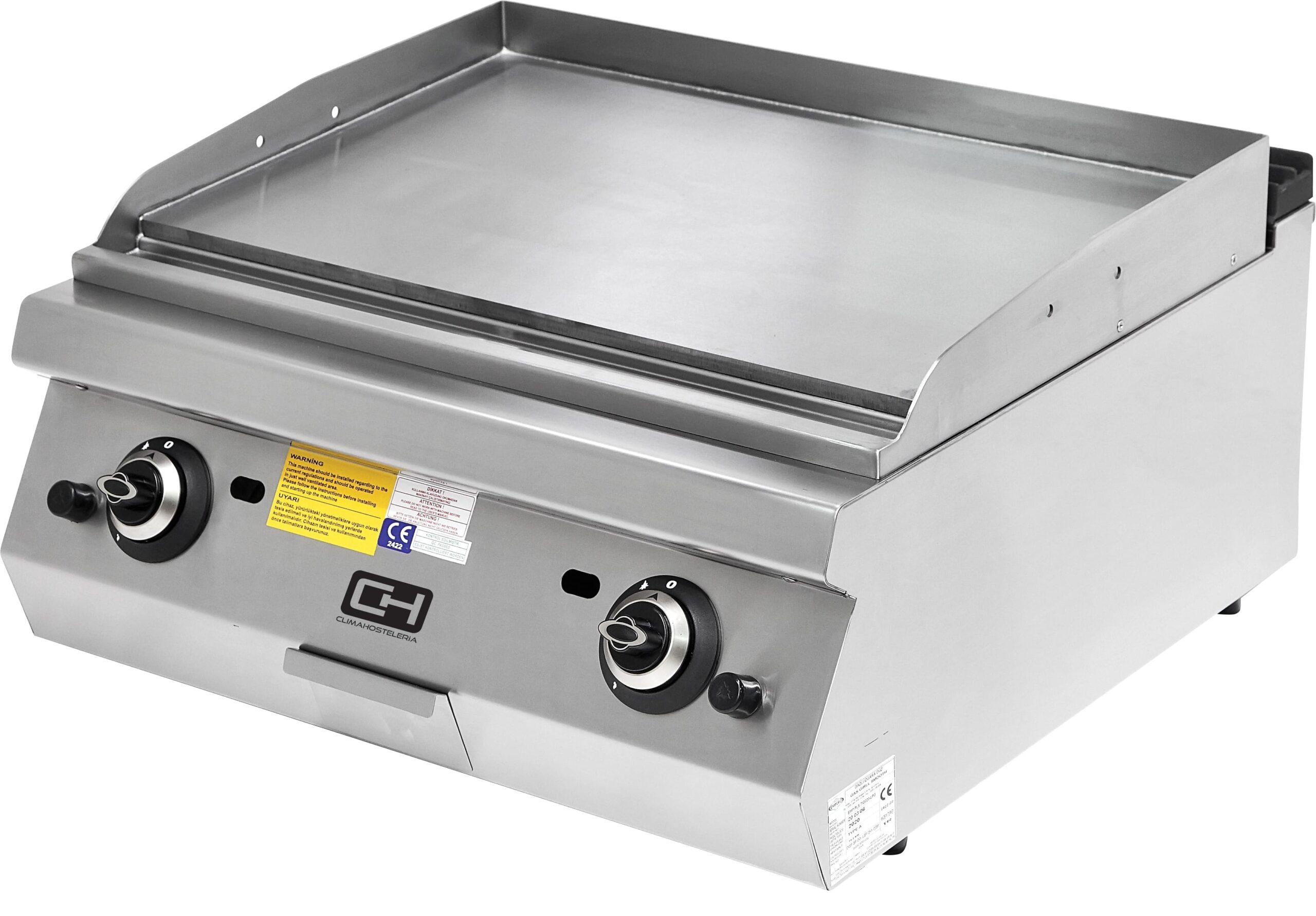 Chapa Grelhar a Gás Cromada 17,34 kW Linha 700 Istanbul
