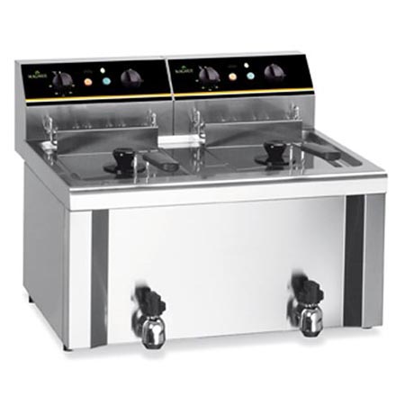 Fritadeira Elétrica Profissional Dupla 12+12L de Bancada
