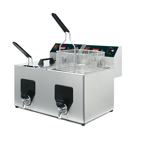 Fritadeira Elétrica de Bancada Dupla 8+8L