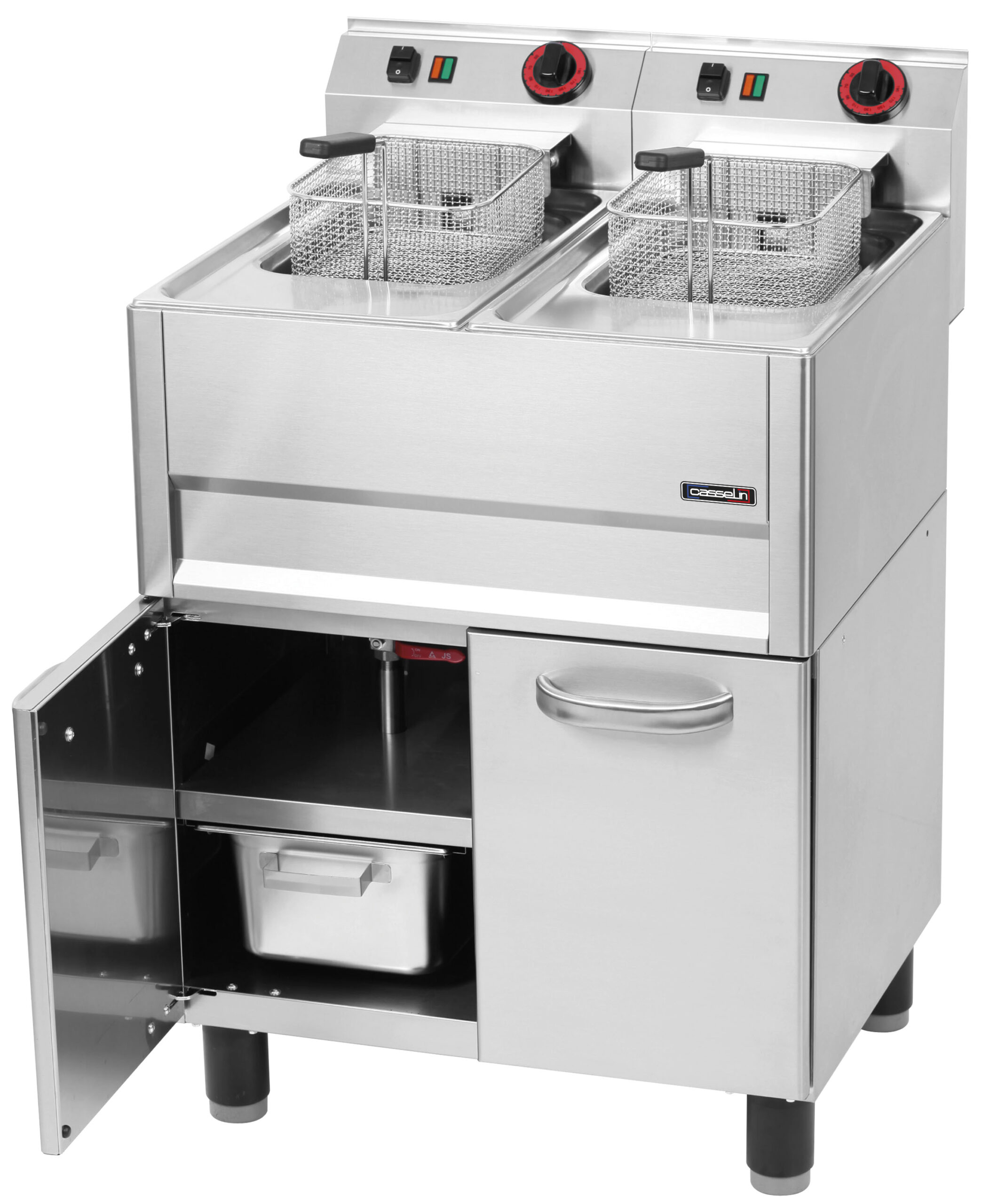 Fritadeira Elétrica Industrial 2x8L com Base