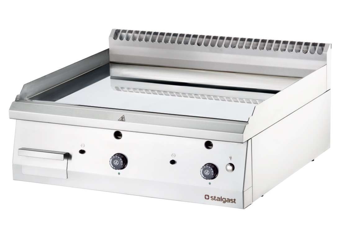 Fry Top a Gás de Mesa Cromada Lisa 400x700mm 6,5kW