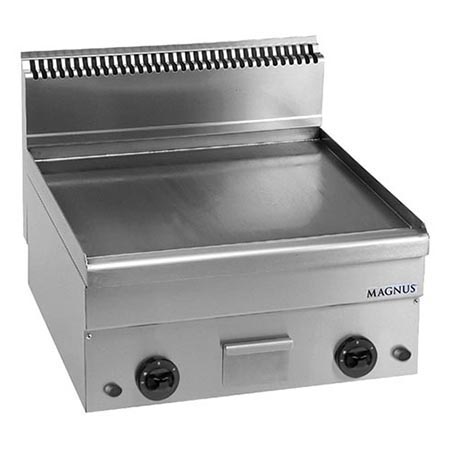 Fry-Top a Gás Duplo, Placa Lisa, Bancada – 600x600 mm
