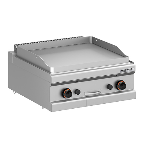 Fry-top a Gás Duplo Profissional, Placa Lisa 650x570 mm