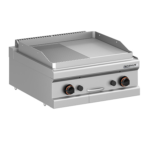 Fry-top a Gás Duplo, Placa Mista 650x570 mm