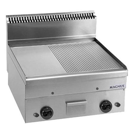 Fry-top a Gás Duplo Cromoduro 600x510 mm, Bancada