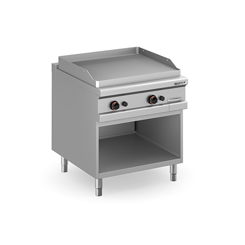 Fry-top a Gás, Placa Canelada 780x720 mm, Móvel Linha 900