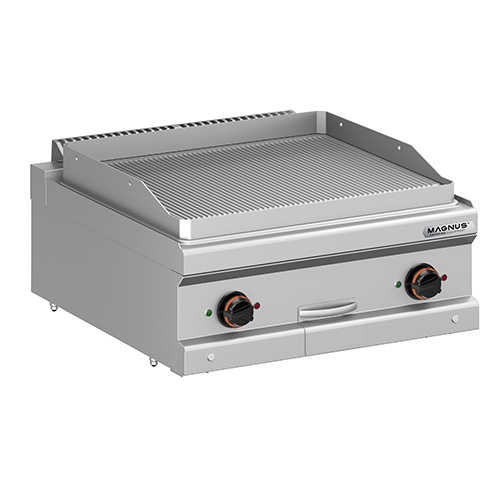 Fry-Top Elétrico Duplo Canelado 650x570 mm Bancada