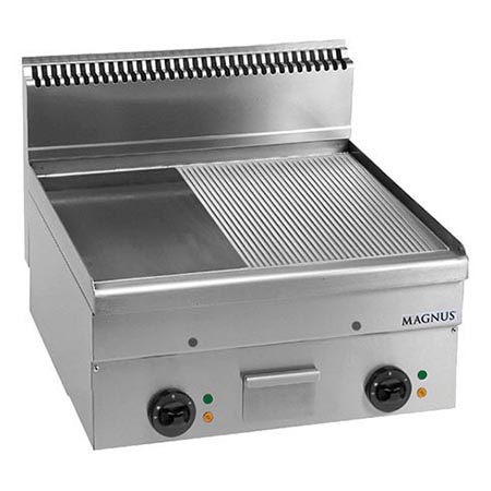 Fry-Top Elétrico Duplo Placa Mista 600x510 mm Bancada