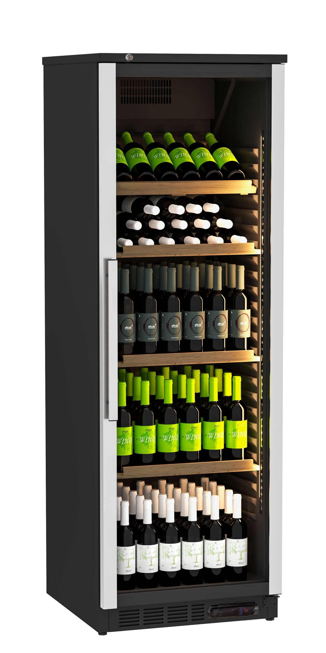 Garrafeira Refrigerada 72 Garrafas, 620x655x1850mm