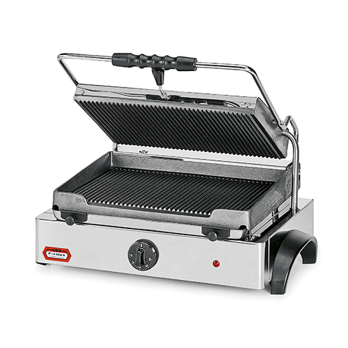 Grelhador de Contacto Canelado Inox