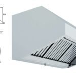 Hotte Mural Snack Profissional com Turbina 2500x800mm