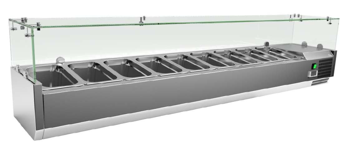 Vitrine Refrigerada Expositora de Balcão 1800mm
