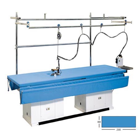 Mesa de Engomar a Vapor Profissional 2500x800 mm