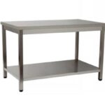 Mesa de Trabalho Central Desmontável Inox 1200x600mm